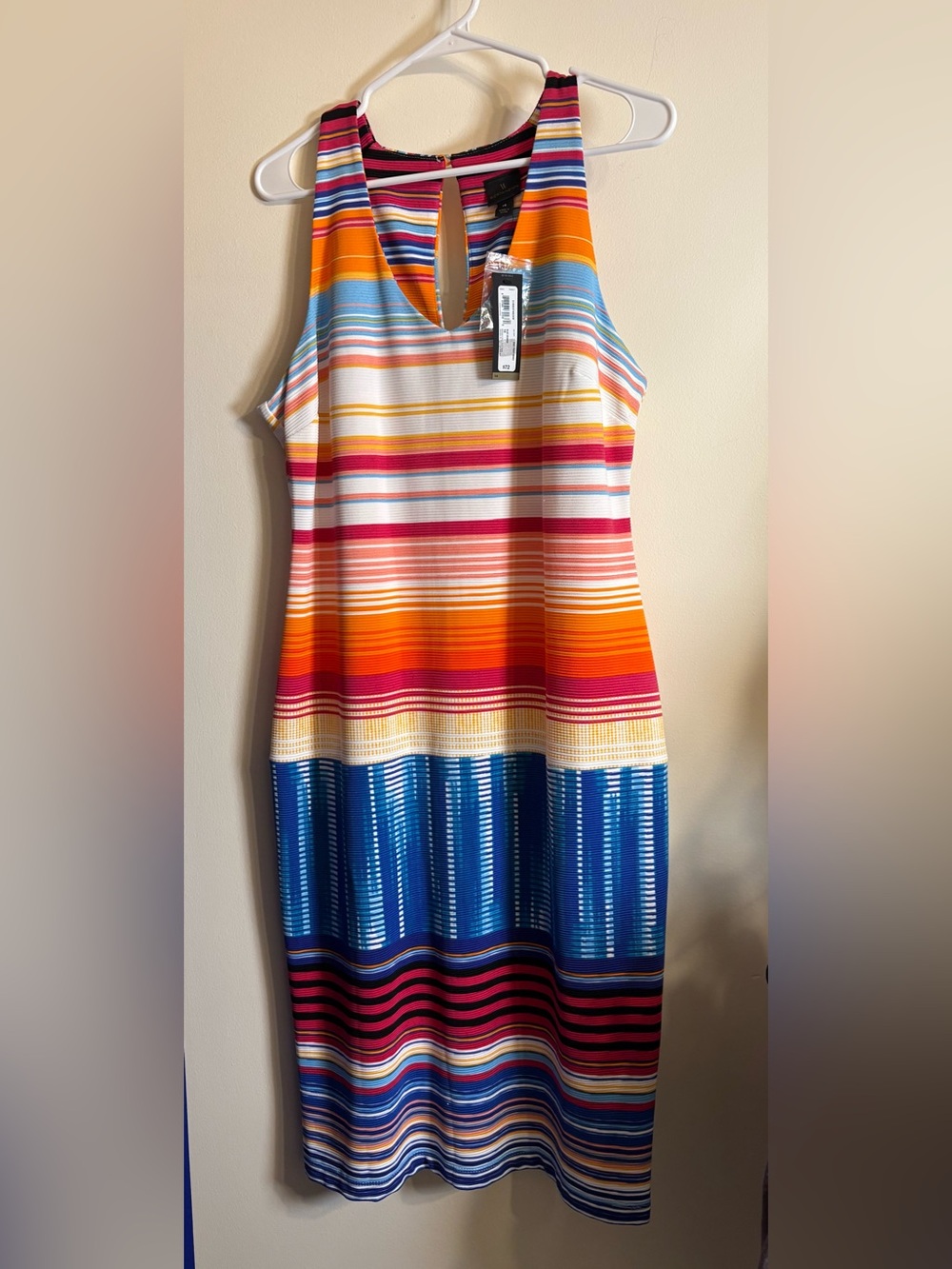 NWT Worthington Striped Midi Dress $72 retail